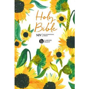 NIV large Print Bible Sunflowe