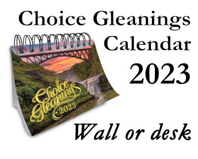 Choice Gleanings Calendar